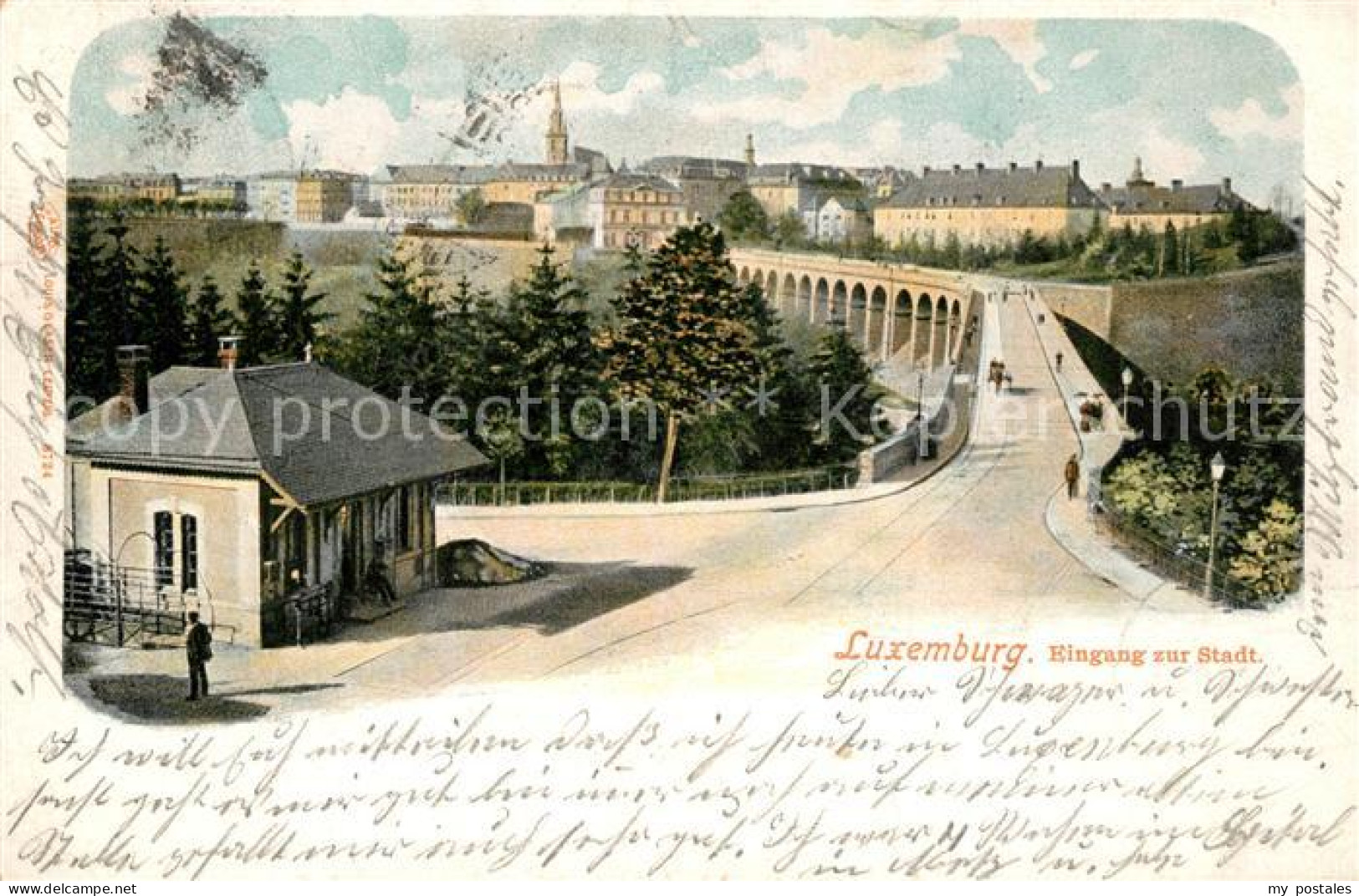 LUXEMBOURG  Luxemburg Eingang zur Stadt Bruecke