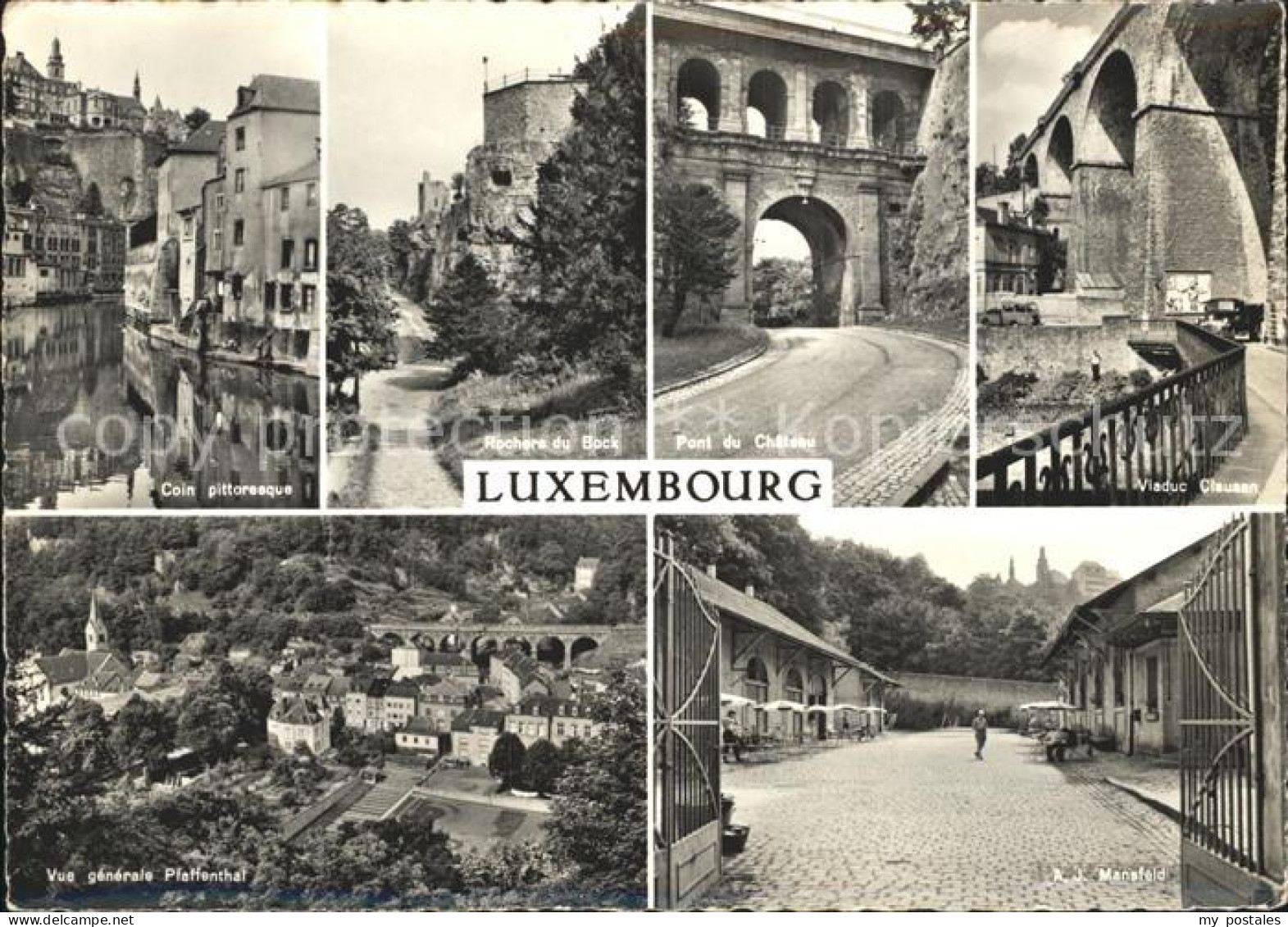 LUXEMBOURG  Luxemburg Rochers du Bock Pont du Chateau Viaduc Clausen