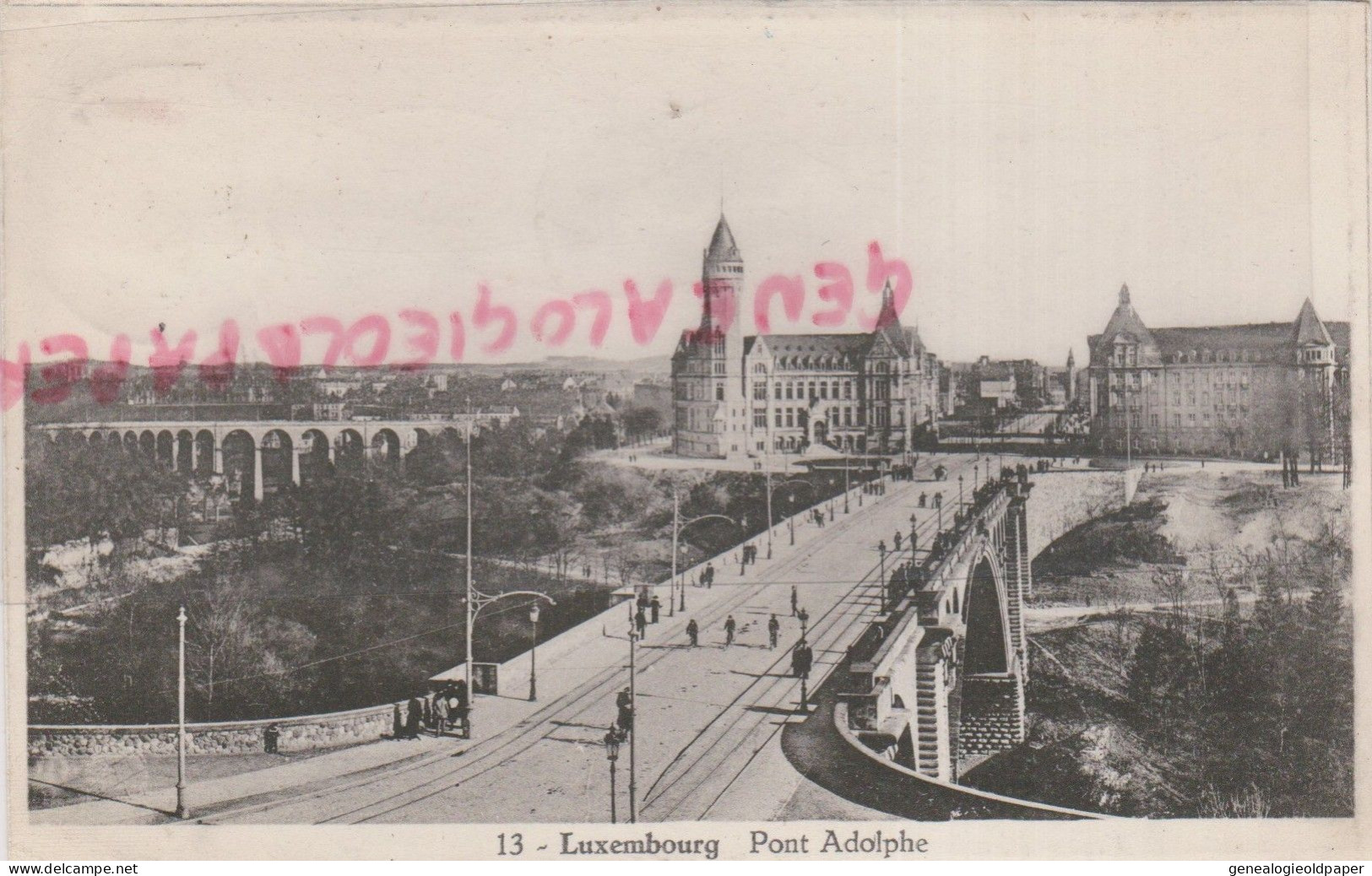 LUXEMBOURG -  PONT ADOLPHE -  L' HEEMBEEKOISE BRUXELLES