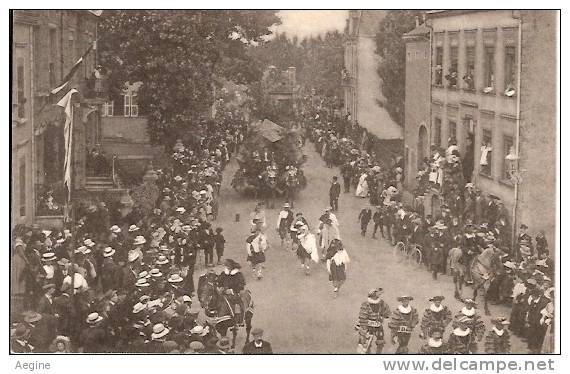 LUXEMBOURG -REF NO 132- esch -alzette-aout 1910- historisch allegorischer festzug - bon etat