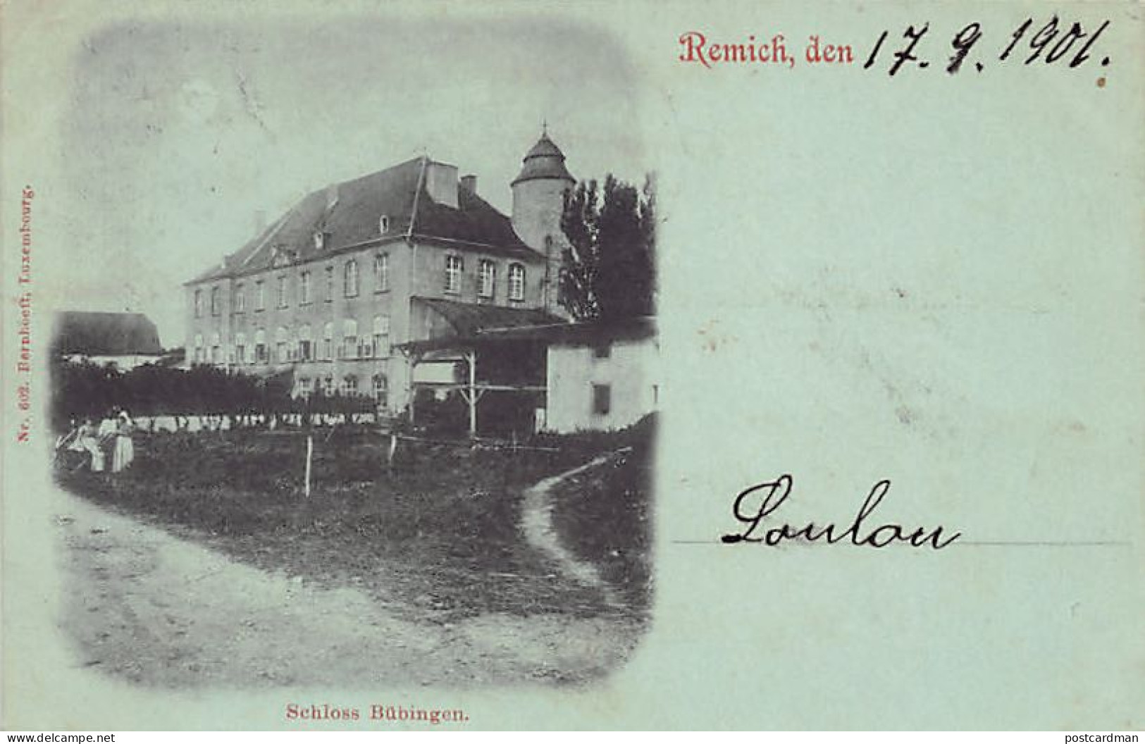 Luxembourg - REMICH - Schloss Bübingen - Ed. Bernhoeft 602