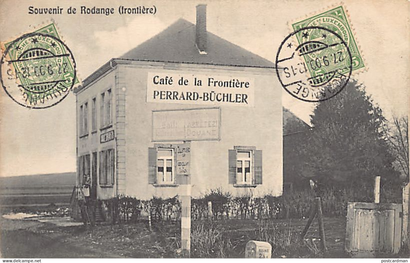Luxembourg - RODANGE - Café de la Frontière Perrard-Büchler - Ed. J. A. Weber 479