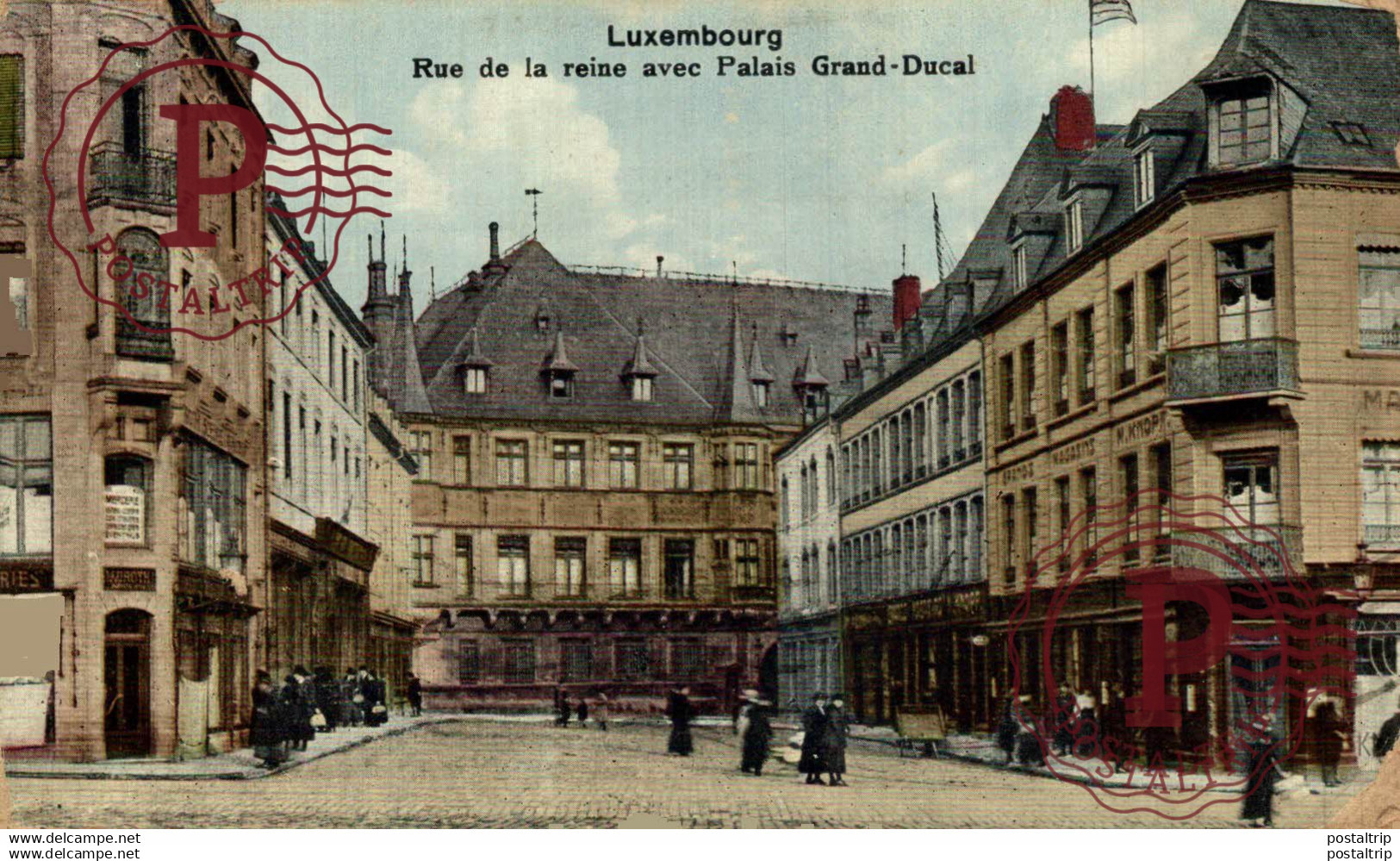 Luxembourg - Rue de la Reine avec Palais Grand Ducal    LUXEMBURG LUXEMBURGO