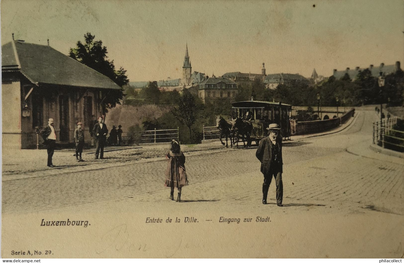Luxembourg - Ville  (Luxembourg)  Entree de la Ville (Tram d Cheval) Ingang zur Stadt (tram) 05