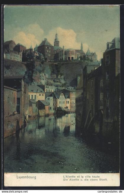 AK Luxemburg, Die Alzette und die obere Stadt