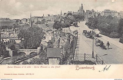 LUXEMBOURG-VILLE - Ruines de Clausen et la ville - Ed. Römmler & Jonas 4317