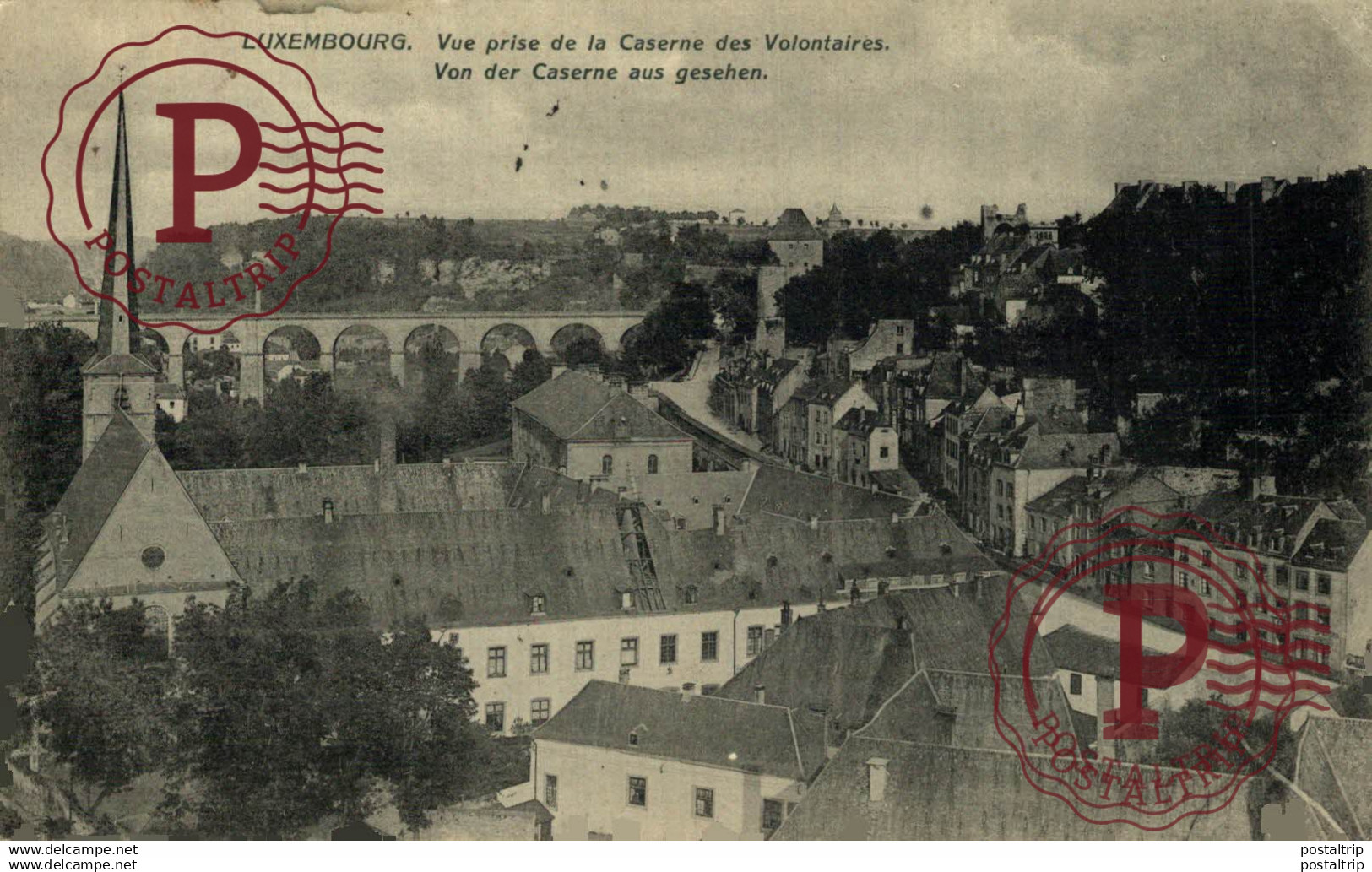 LUXEMBOURG  VUE PRISE  DE LA CASERNE DES VOLONTAIRES  LUXEMBURG LUXEMBURGO LUXEMBOURG
