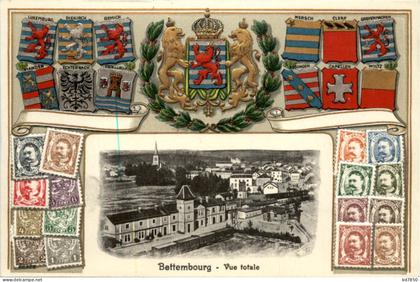 Bettembourg - Prägekarte Briefmarken