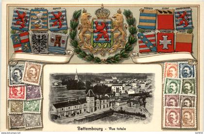 Bettembourg - Prägekarte Briefmarken