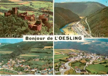 Bourscheid Luxembourg Village Chateau Goebelsmuehle Michelau vue aériennes