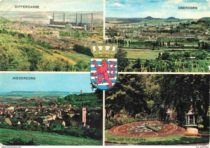 Differdange Luxembourg mit Niedercorn Obercorn Sonnenuhr