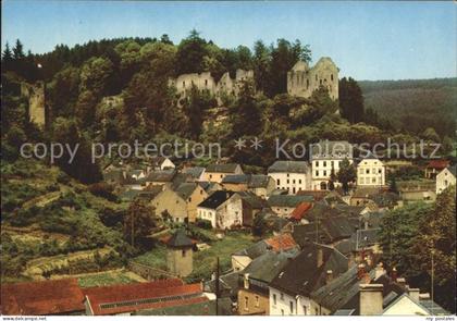 Larochette Luxembourg mit Burgruine