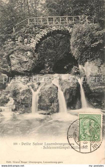 LUXEMBOURG  Luxemburg Petite Suisse Schiessentuempel Muellerthal