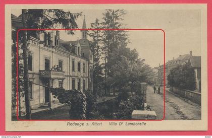 Redange sur Attert - Luxembourg : Villa du Dr Lamborelle - Rue - Edit. P. Houstraas Luxembourg Nr 5 / Circulée 1919