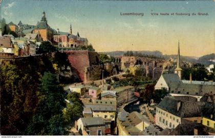 CPA Luxemburg Luxembourg, Teilansicht der Stadt