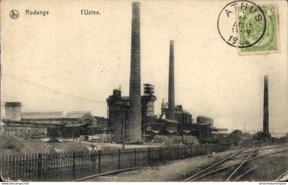 CPA Rodange Rodingen Luxemburg, Usine