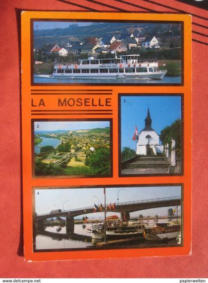 Mehrbildkarte "La Moselle Luxembourgeoise": schiff "La Princesse Marie-Astrid" / Wasserbillig / Grevenmacher / Remich.