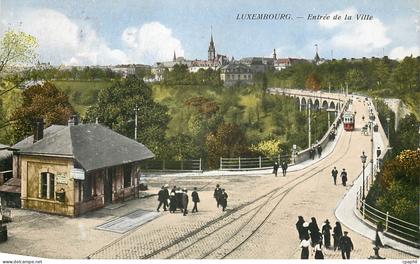 CPA Luxembourg entree de la ville