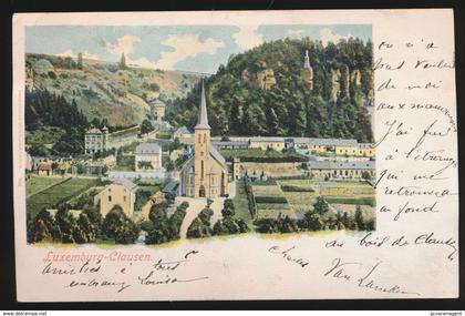 LUXEMBURG CLAUSEN     1900 -- 2 AFBEELDINGEN