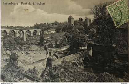Luxembourg   (Luxembourg) Pont du Stierchen 1914