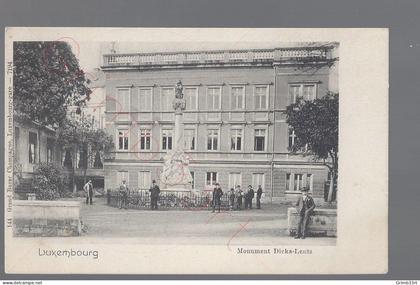 Luxembourg - Monument Dicks-Lentz - postkaart