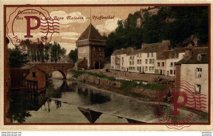 LUXEMBOURG, RUE ET PORTE DES BONS MALADES, PFAFFENTHAL.  LUXEMBURG LUXEMBURGO