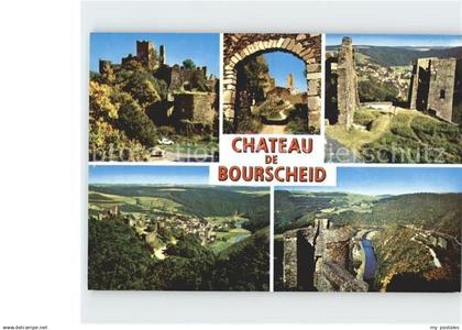 Bourscheid Luxembourg Chateau Teilansichten Panorama