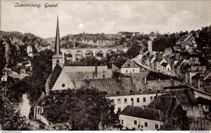 CPA Luxemburg Luxembourg, Grund, Totale der Stadt