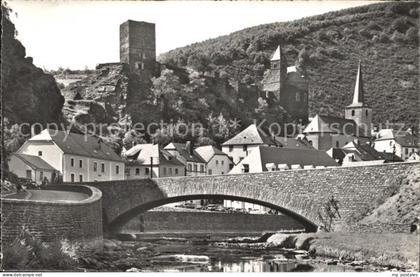 Esch-sur-Sure Le pont ruines du Chateau