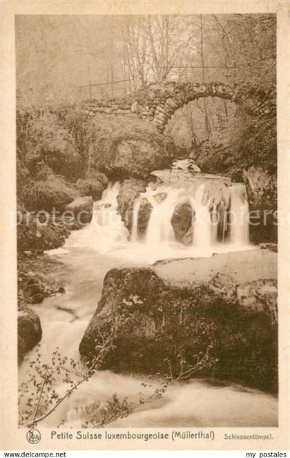 Muellerthal Schiessentuempel Wasserfall Petite Suisse luxembourgeoise
