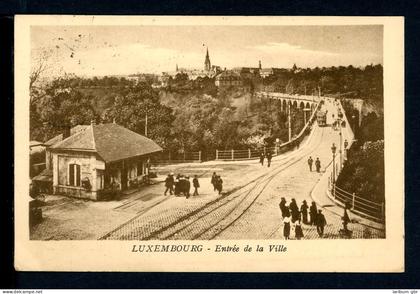 AK Luxemburg-Stadt Stadteinfahrt über die Passarelle 1931 gebraucht #HE572