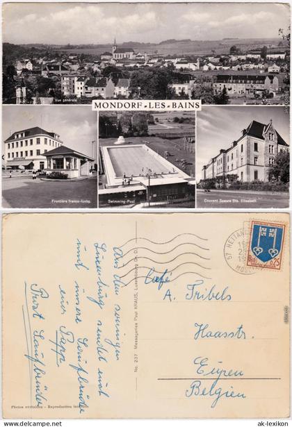 Bad Mondorf Munneref Swimming-Pool, franco-luxbg., Ste. Elisabeth 1967