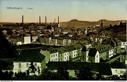 CPA Differdange Differdingen Luxembourg, Totalansicht