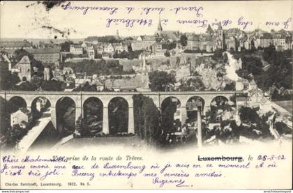 CPA Luxemburg Luxembourg, Stadt mit Viadukt