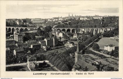 CPA Luxemburg Stadt, Nordbahnviadukt, Viaduc du Nord