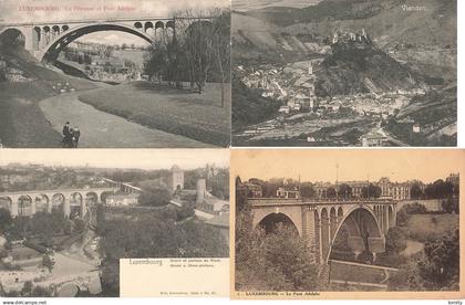 déstockage lot de 8 cartes postales Luxembourg