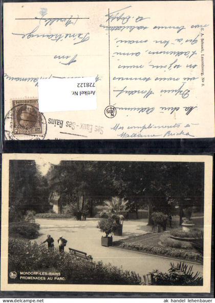 728122 Bad Mondorf Mondorf-les-Bains Pormenades au Parc Park Palmen Luxemburg