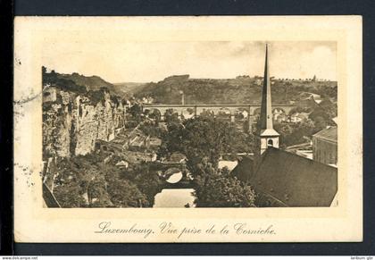 AK Luxemburg-Stadt Bick auf die Corniche 1909 gebraucht #HC137