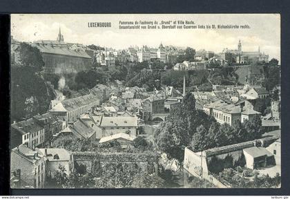 AK Luxemburg-Stadt Blick auf Grund- und Oberstadt 1908 gebraucht #HC138