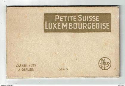cpa carnet Petite Suisse Luxembougoise vues à déplier Album NELS série 5 schaack