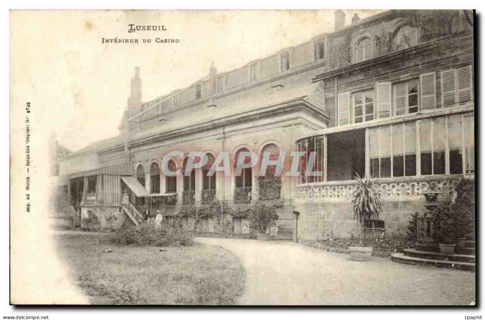 Luxeuil les Bains CPA Interieur du casino