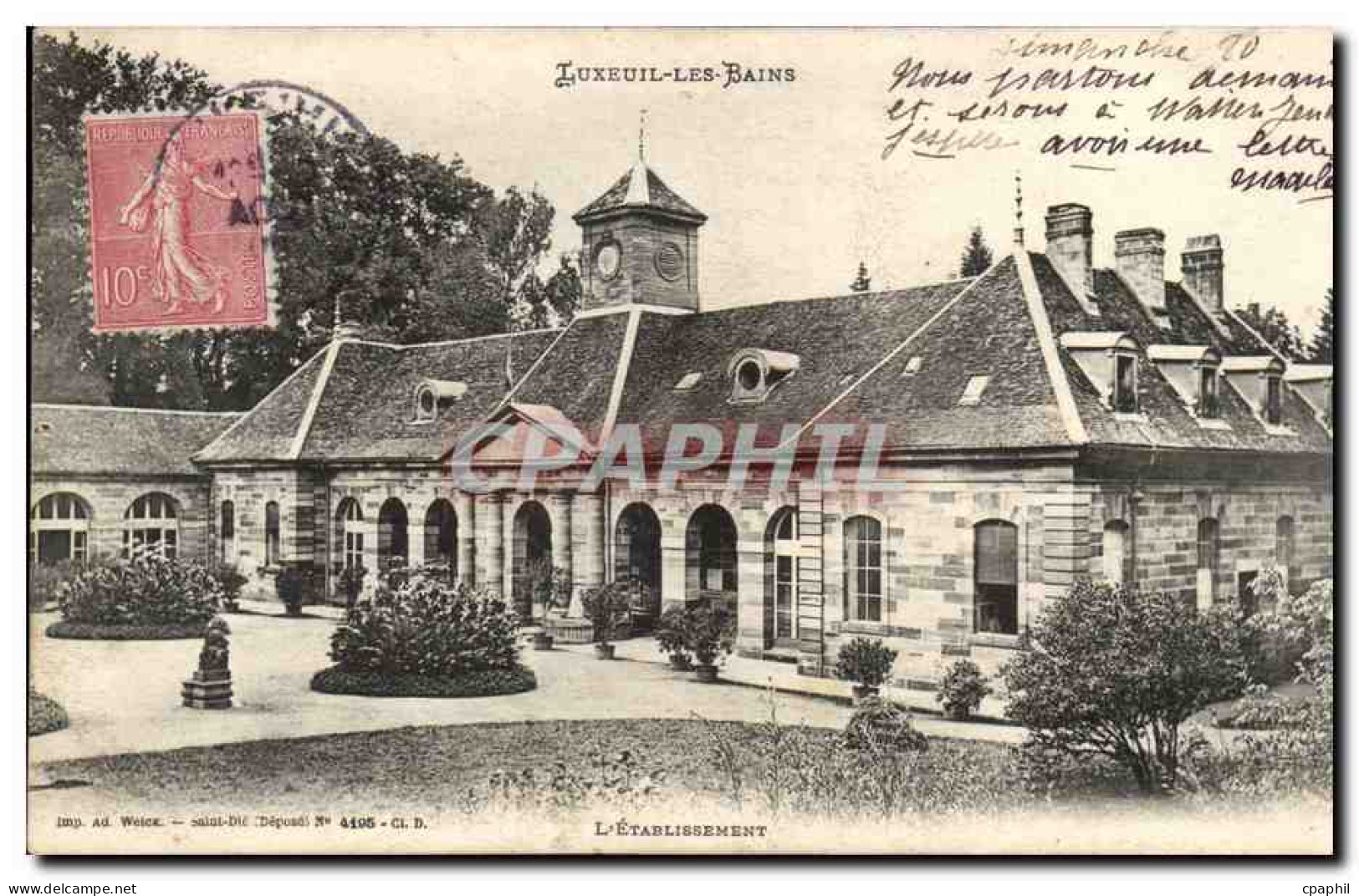 Luxeuil les Bains CPA L'etablissement