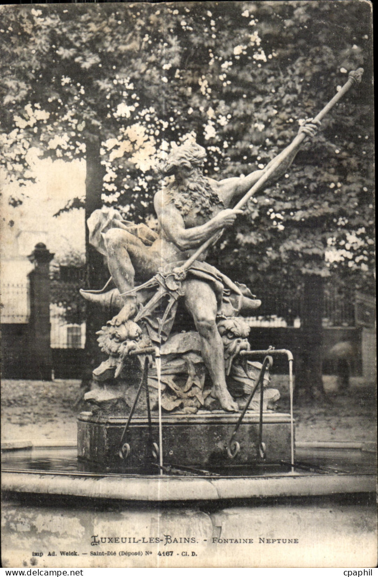 Luxeuil les Bains - Fontaine Neptune - CPA