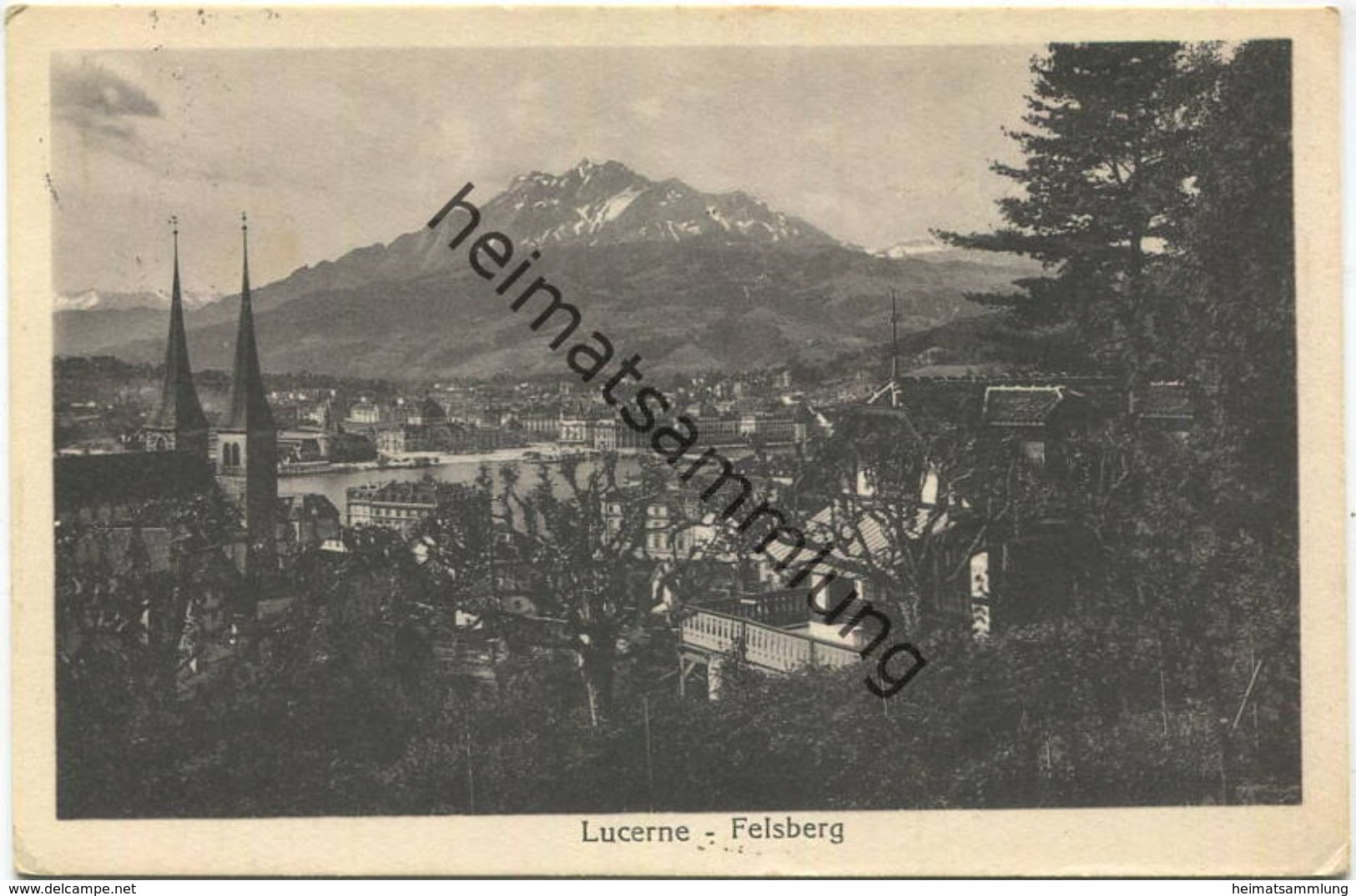 Luzern - Felsberg - Verlag E. Goetz Luzern gel. 1929