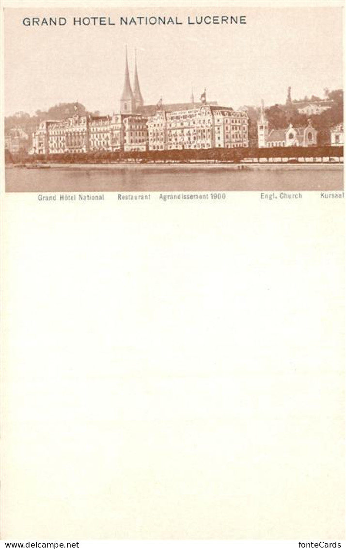 Luzern  LU Grand Hotel National Lucerne