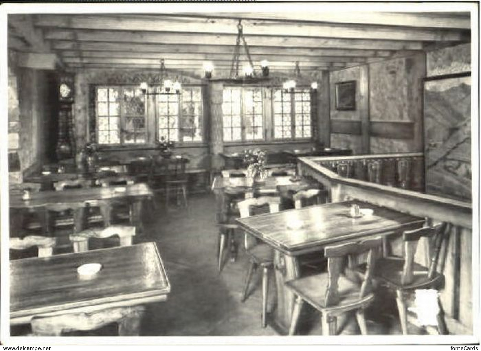 Luzern LU Lucerne Hotel Restaurant ungelaufen ca. 1965