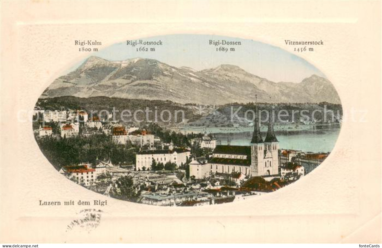 Luzern  LU Luzern mit Rigi