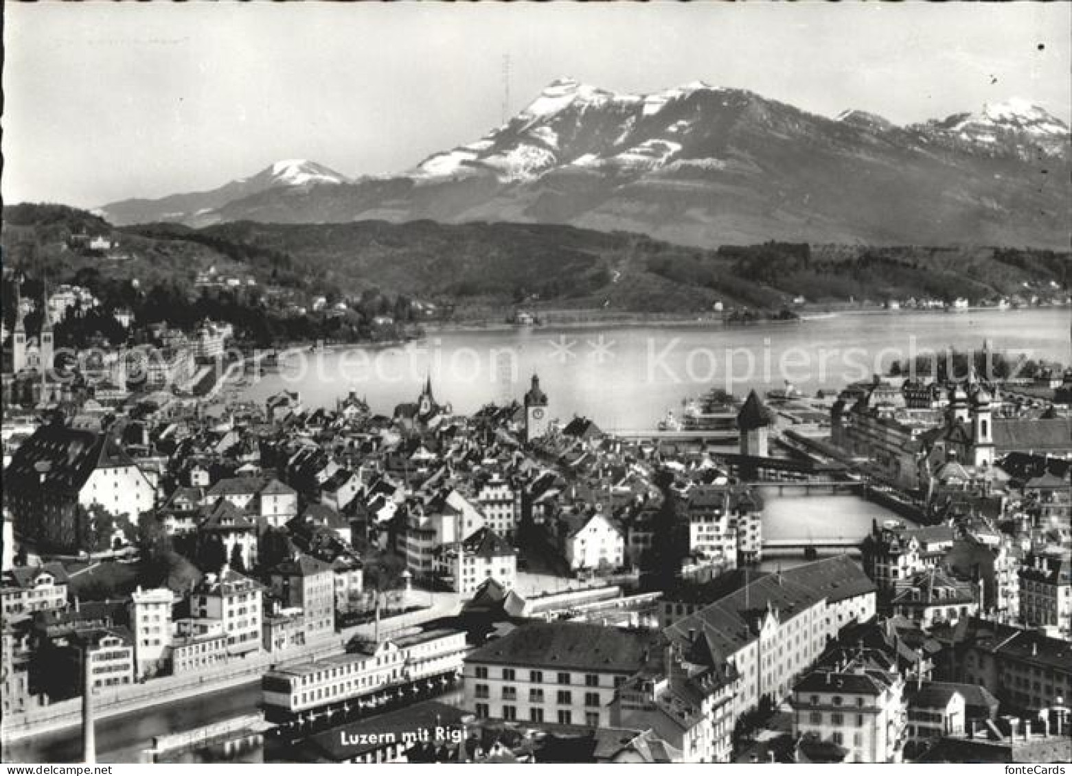 Luzern LU Luzern mit Rigi