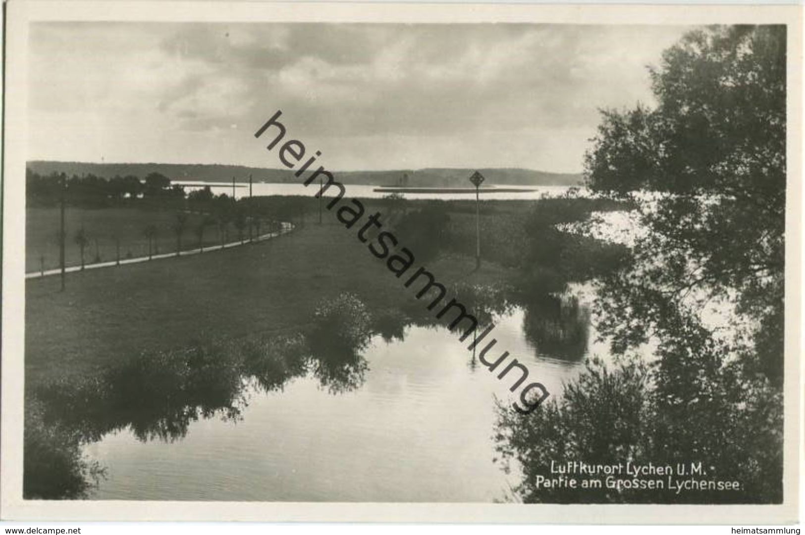 Lychen - Partie am grossen Lychensee - Foto-AK 30er Jahre - Verlag Ernst Schulz Buchhandlung Lychen