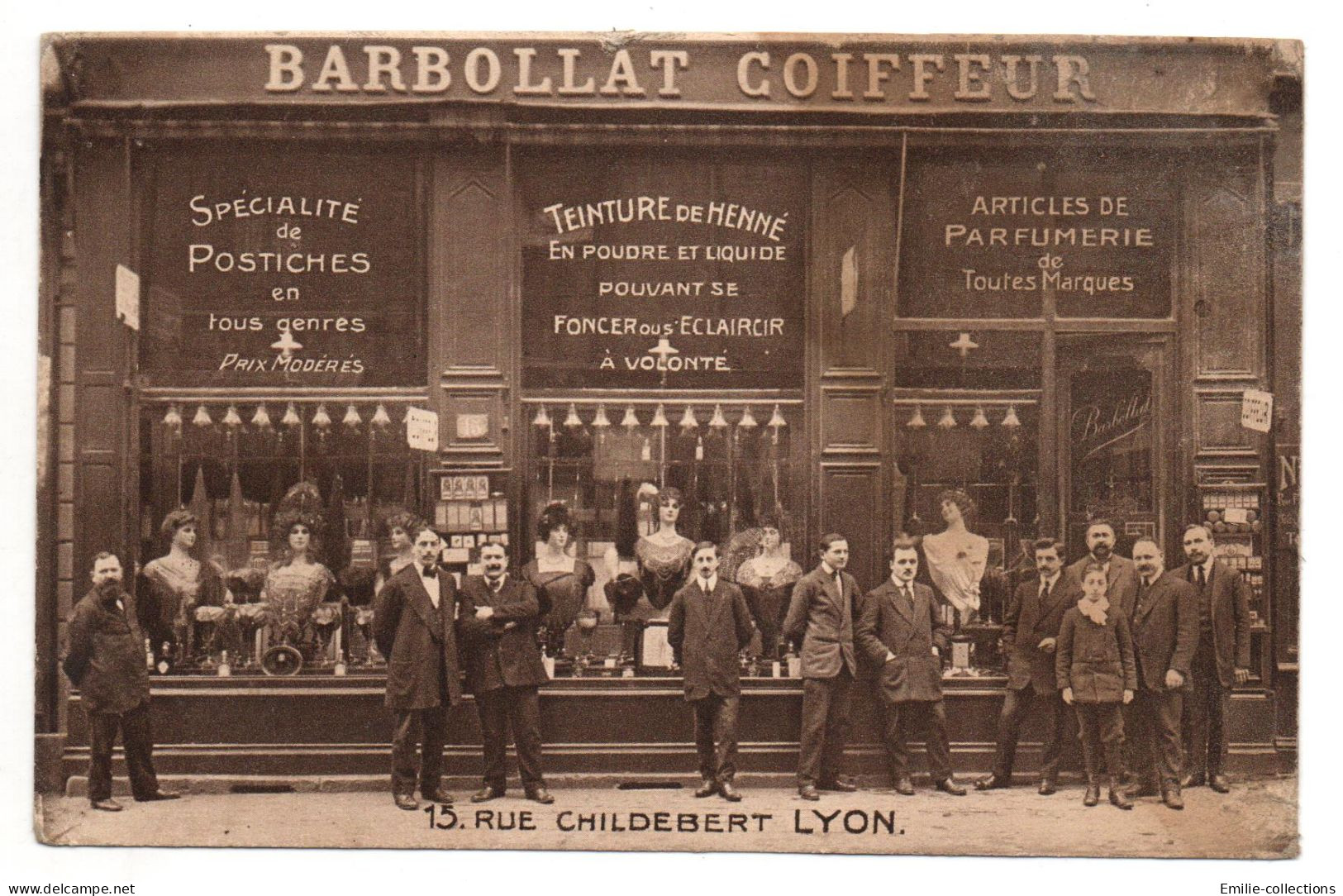 LYON 2 - DEVANTURE DE MAGASIN / COIFFEUR BARBOLLAT - 15 RUE RUE CHILDEBERT  - METIER